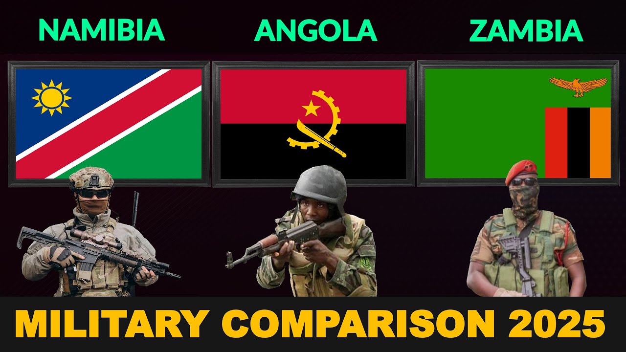 Namibia vs Angola vs Zambia Military Power Comparison 2025