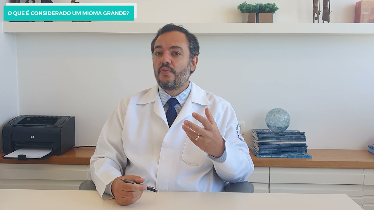 O que é considerado um mioma grande?