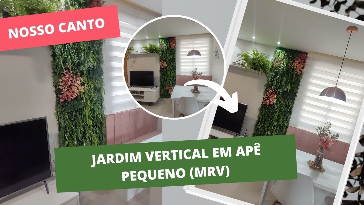 Jardim vertical no meu apê pequeno (MRV)