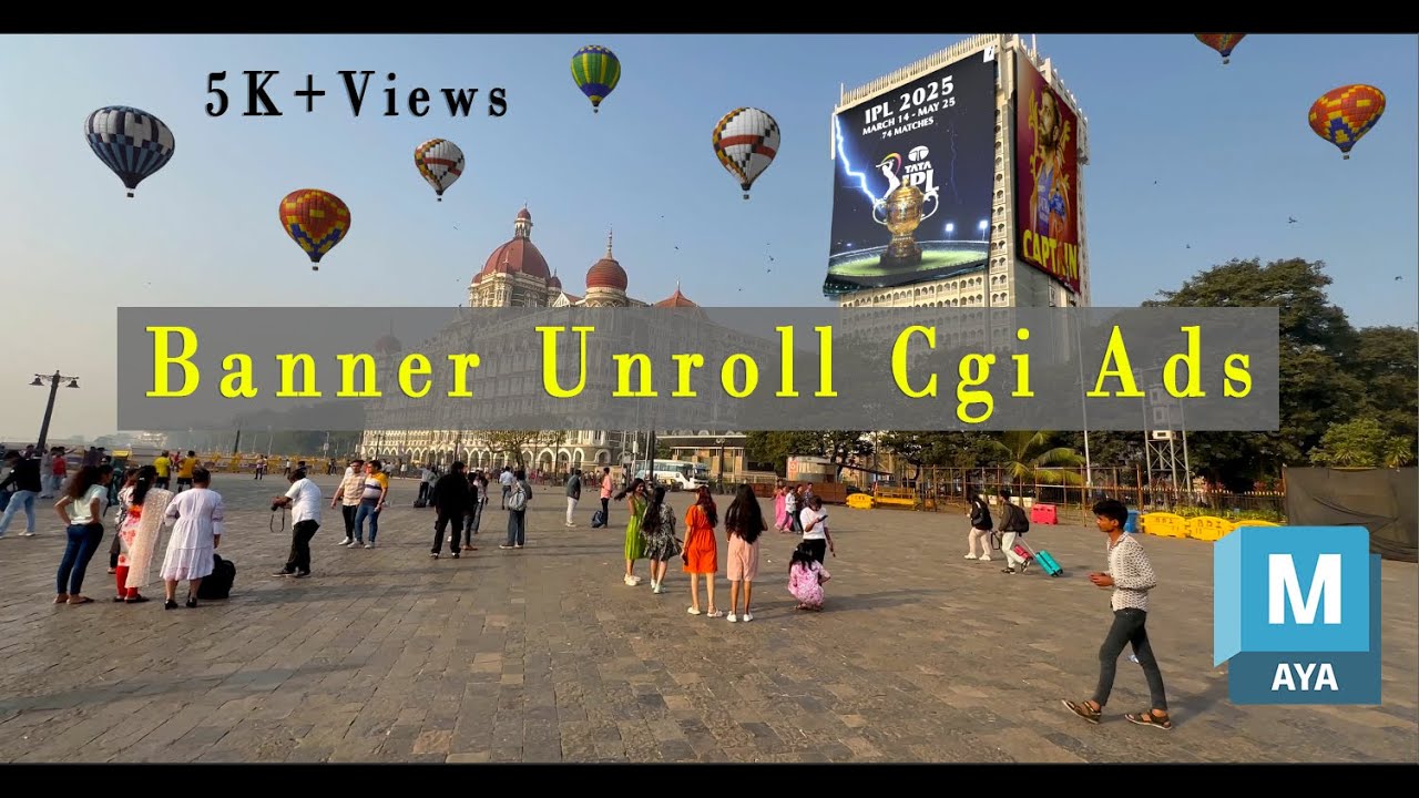 How to Create CGI Banner UnRoll Simulation Ads in Maya Using Vfx in AfterEffects | CGVISION