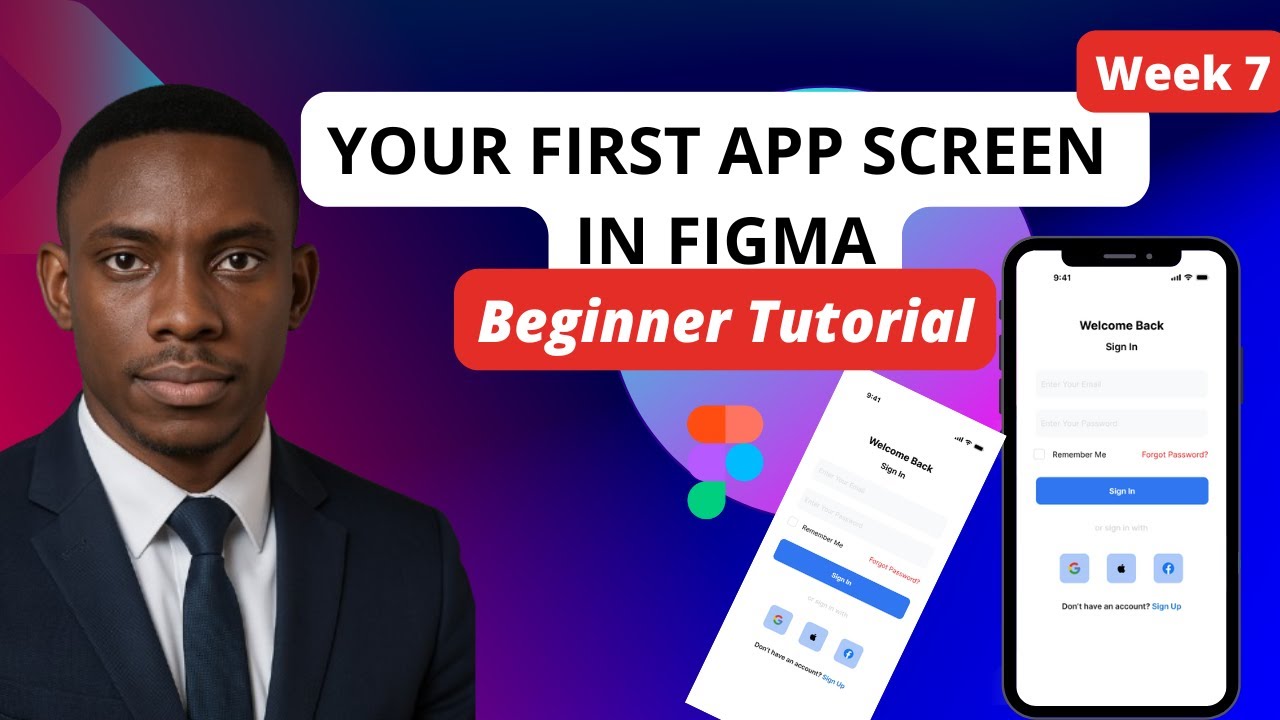 Design Your First App Screen in Figma | Beginner Tutorial (Step by Step)