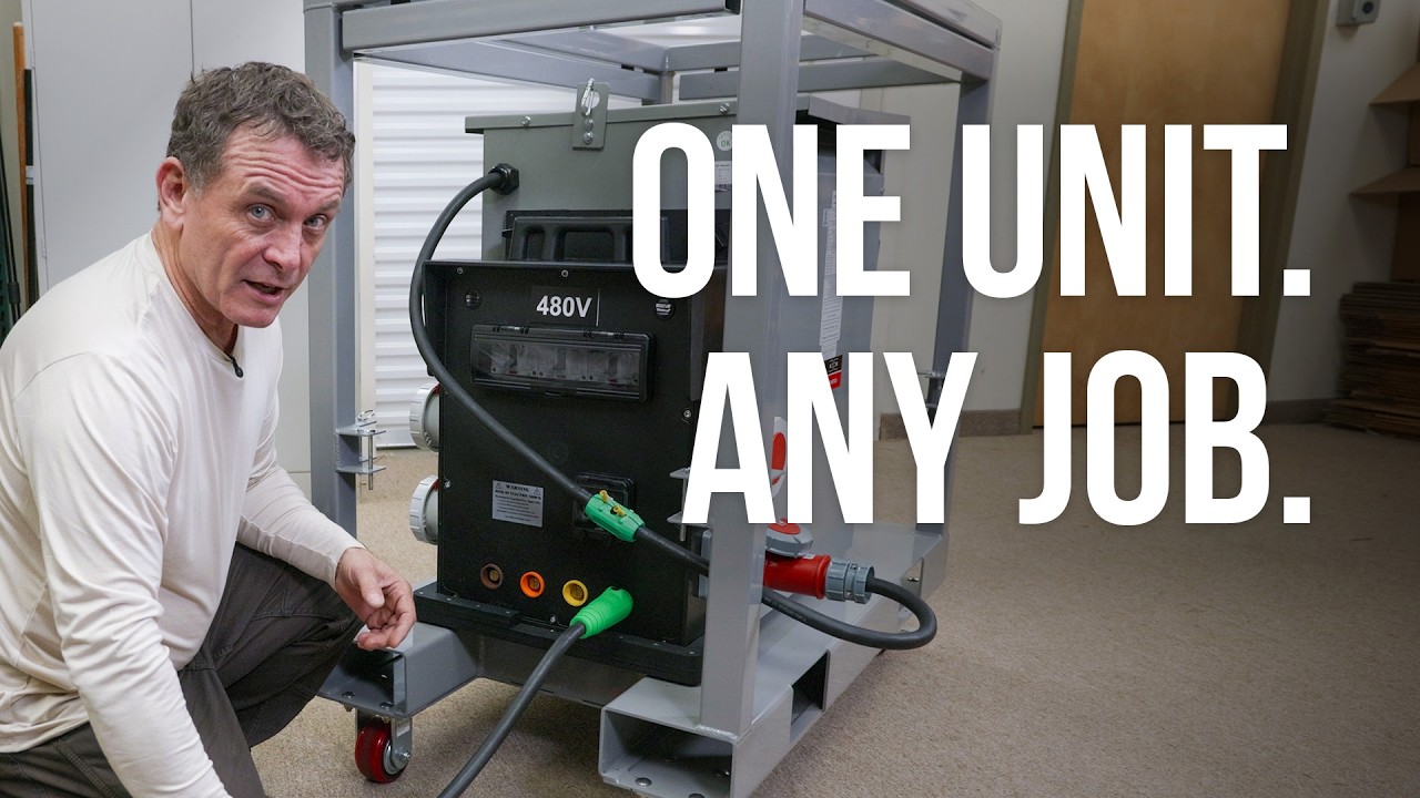Custom 27kVA Transformer for Jobsite Power | 480V to 208V Industrial Solution