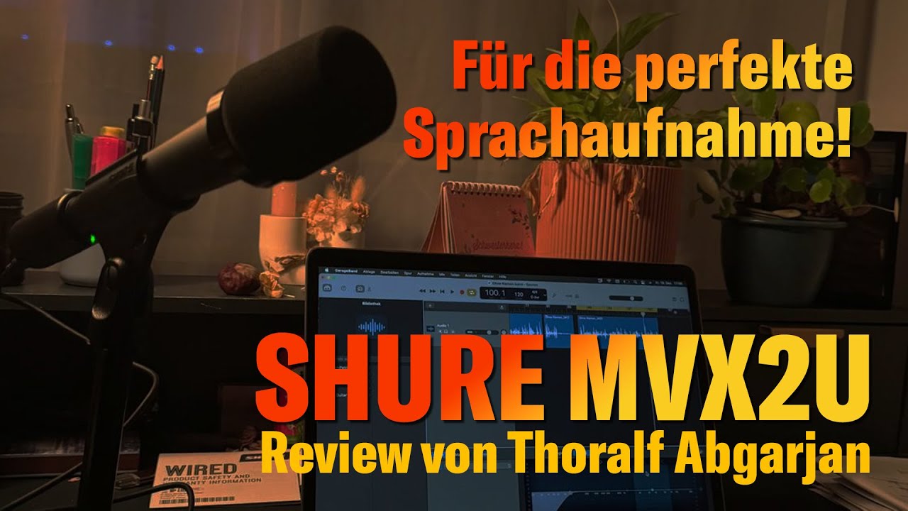 Shure Motiv MVX2U, das kleinste Audio-Interface - hervorragend geeignet für Sprachaufnahmen