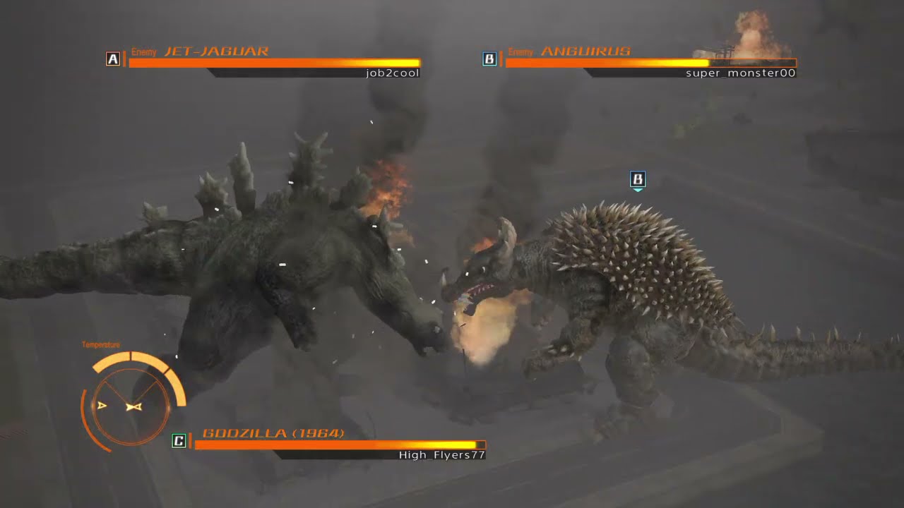 GODZILLA PS4 - Godzilla 1964 vs Jet Jaguar and Angurius