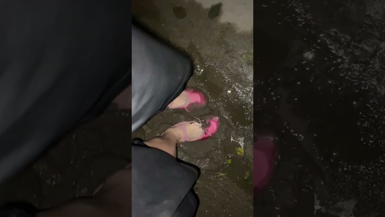 粉色舞鞋踩泥, Pink dance shoes step on the mud