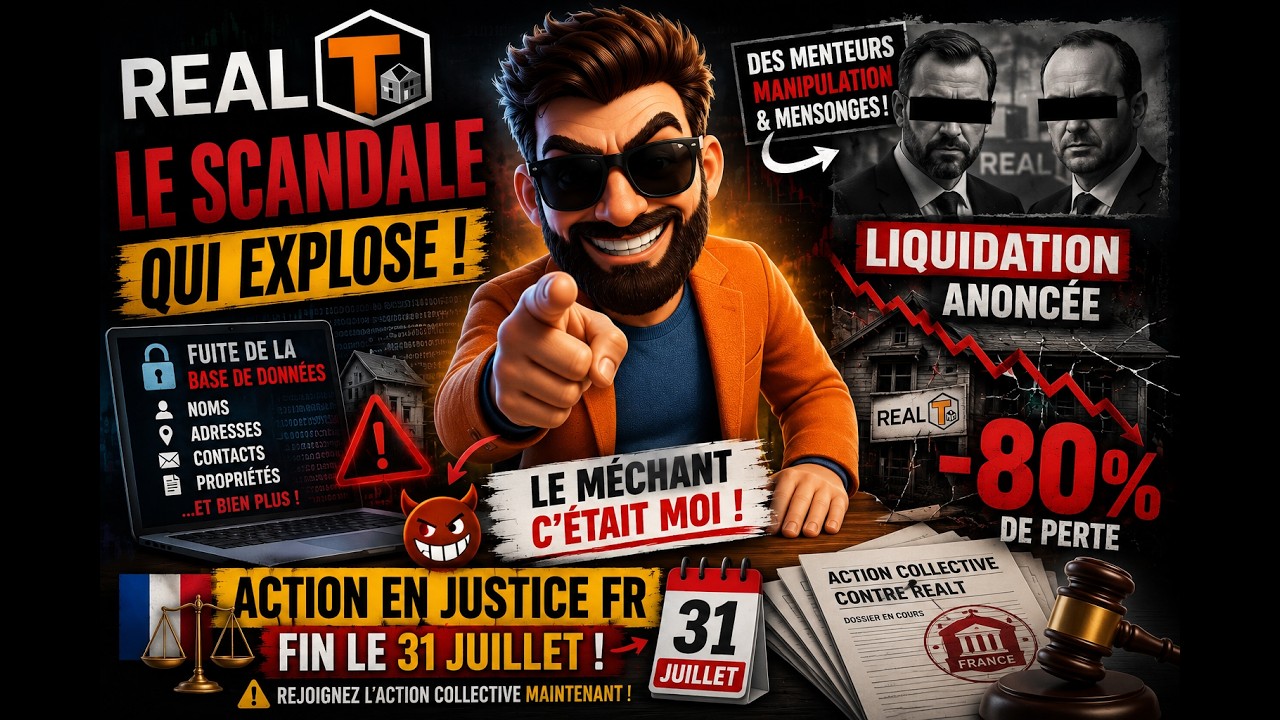 RealT : La Fin ? Fuite de donn&eacute;es, liquidation et -80 %