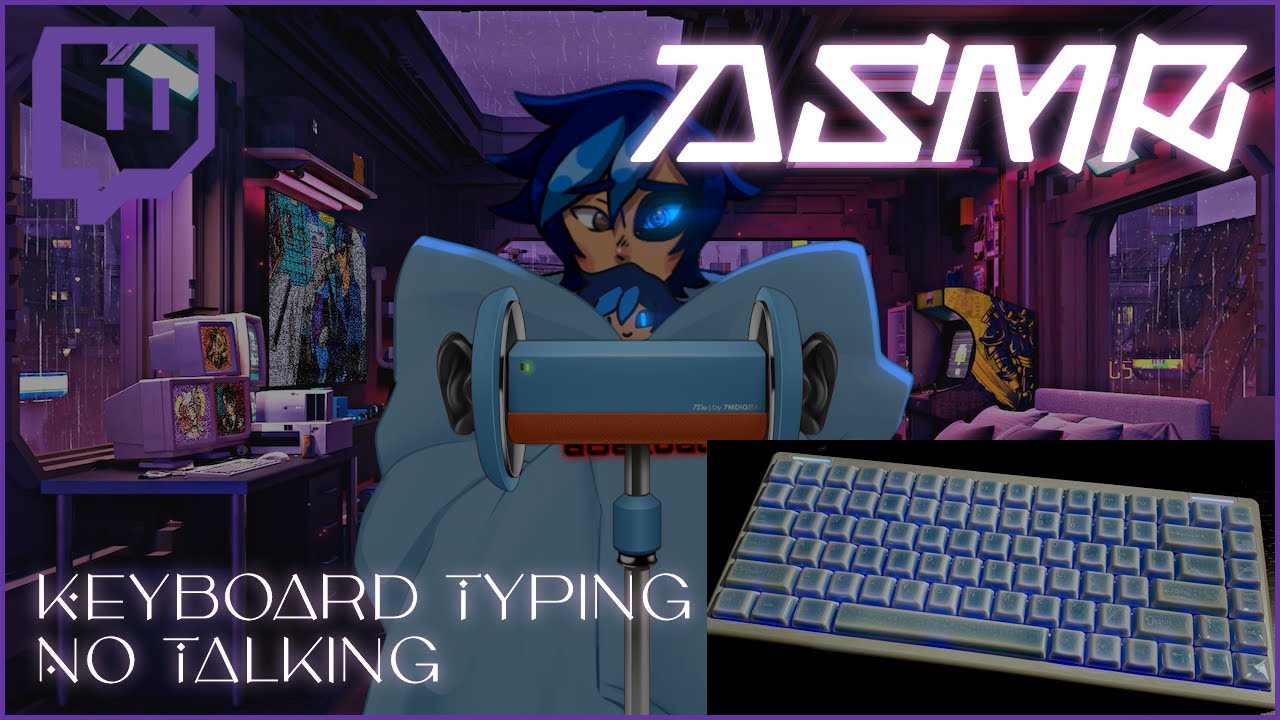 [ASMR] Cerakey Zen75 Keyboard Typing ASMR NO TALKING [ENVtuber | Andrike Sky]