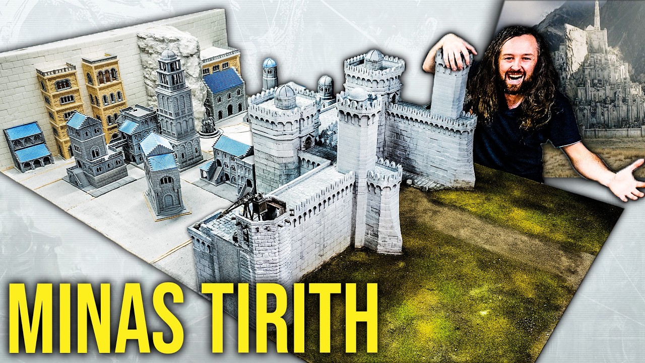 Minas Tirith is FINISHED! The BIGGEST wargaming board in YouTube History! Lord of the Rings (part 1)
