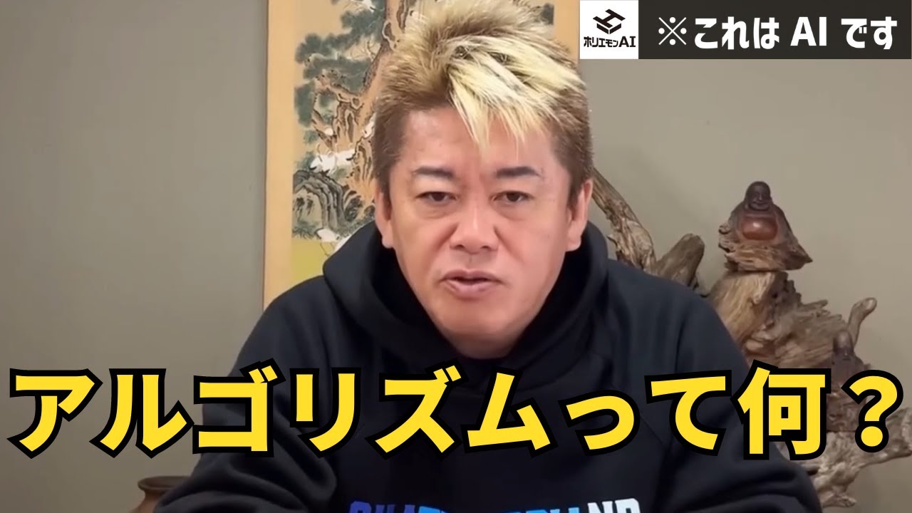 アルゴリズムとは？| ホリエモンAIに聞いてみた