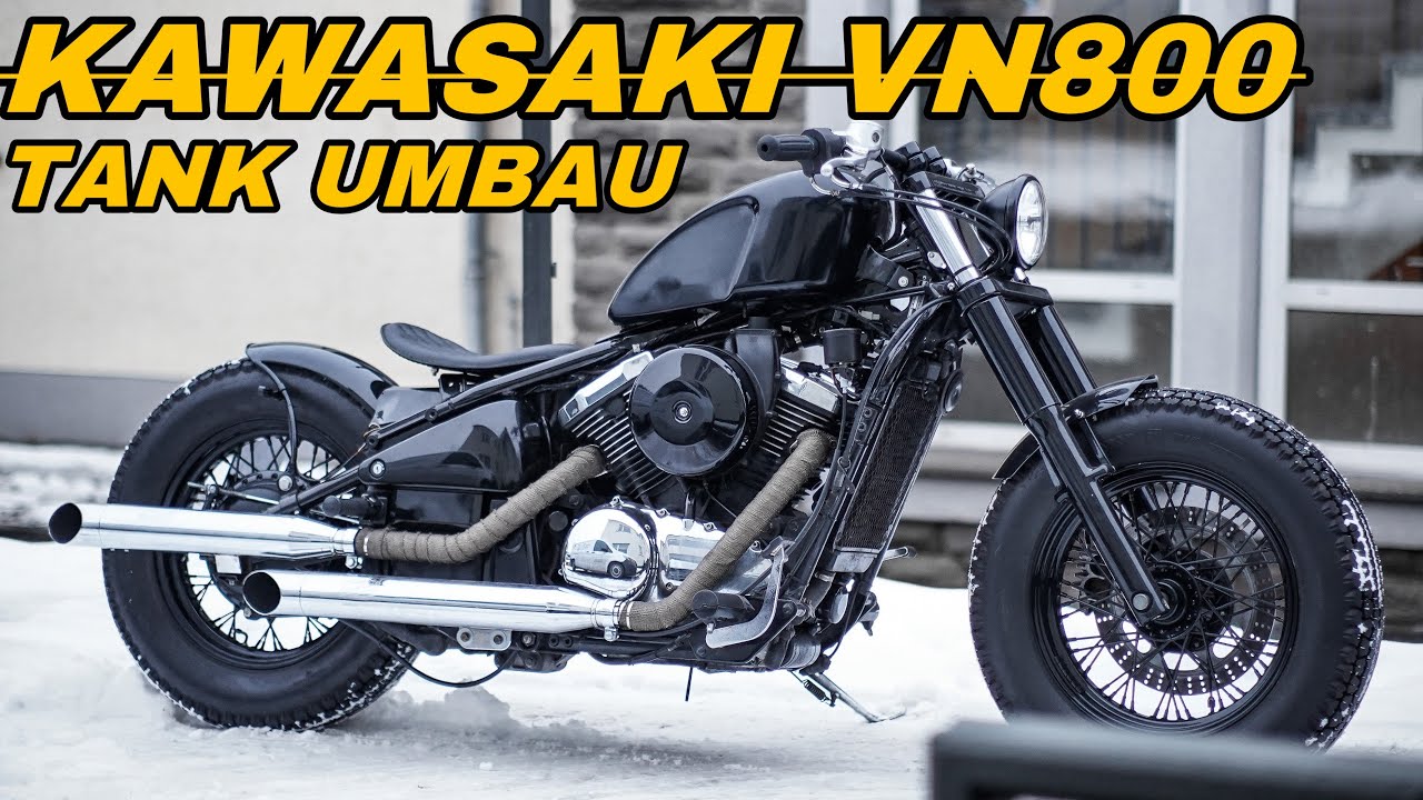 𝐊𝐀𝐖𝐀𝐒𝐀𝐊𝐈 𝐕𝐍𝟖𝟎𝟎 𝐓𝐀𝐍𝐊 𝐔𝐌𝐁𝐀𝐔  Harley Sportster Gas Tank Build Vn800