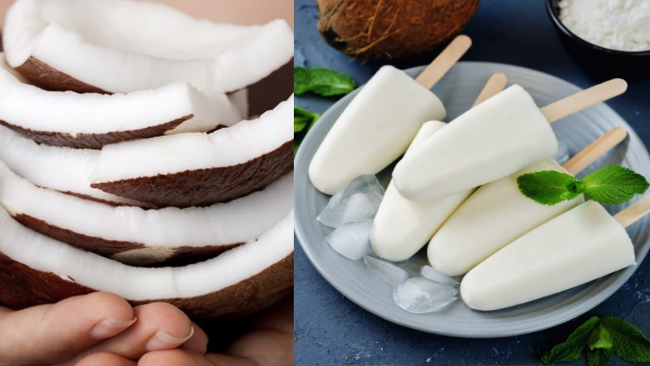 அடுப்பு இல்லாமல் தேங்காய் குச்சி ஐஸ் |Coconut Ice|Icecream recipes in tamil