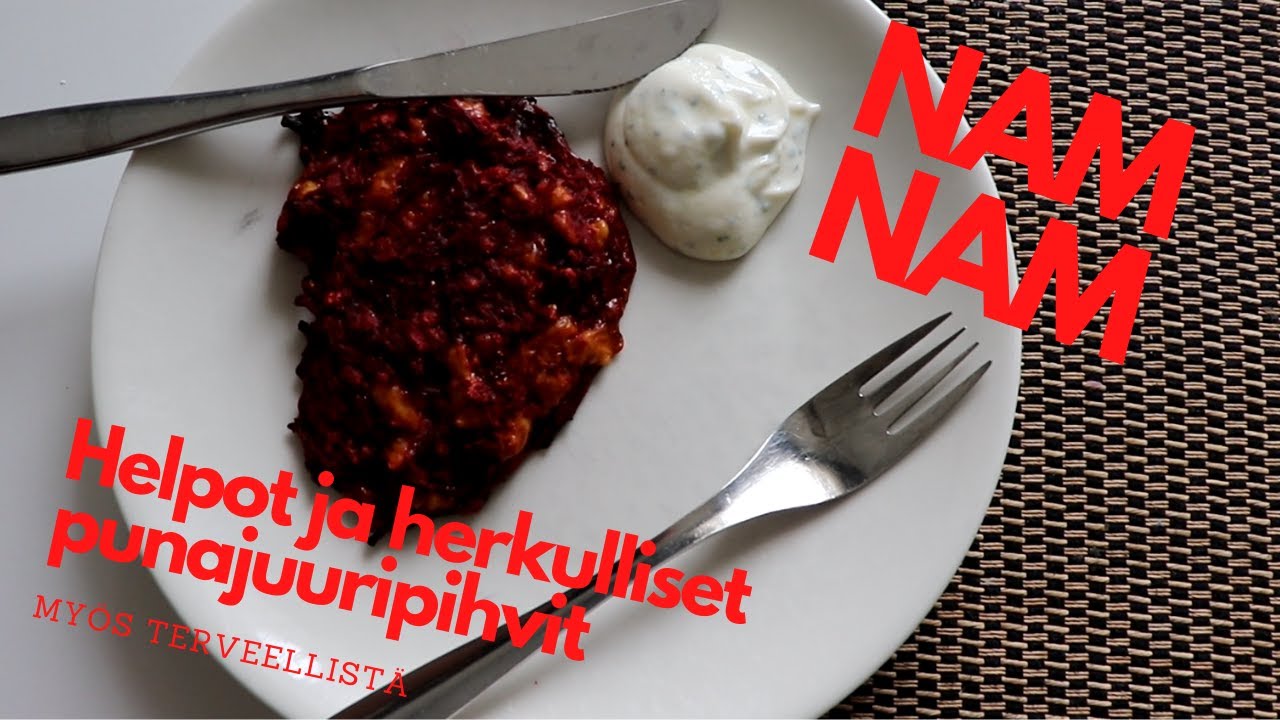 Arskan keittiössä - Helpot ja terveelliset punajuuripihvit