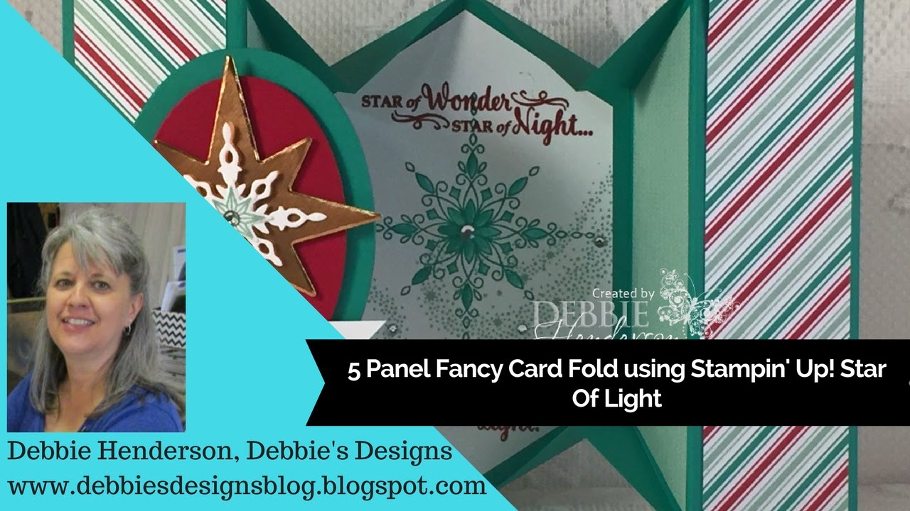 5 Panel Fancy Card Fold Using Stampin' Up! Products