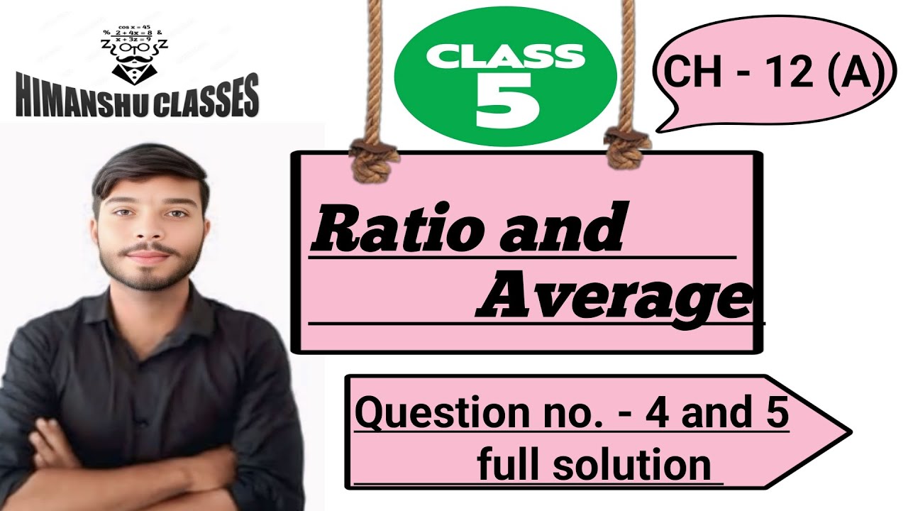 Class - 5th , CH - 12 (B) , Question no - 4 and 5 full solution with easy method, By - Himanshu sir 