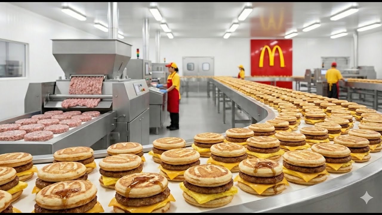 How McDonald’s McGriddle Is Made In Factory & Restaurant