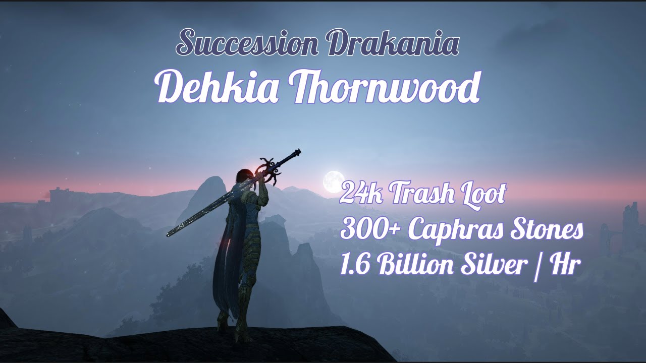 BDO | Dehkia Thornwood - Succession Drakania | 24k TL (L2), 300+ Caphras, 1.6b Silver