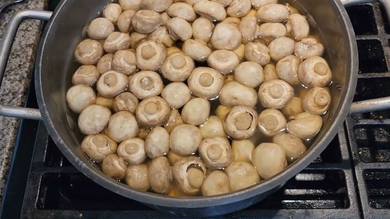 Make and Preserve Marinated Mushrooms  Bonus REAL Time Earthquake Hits! #food #recipe #canning #fun