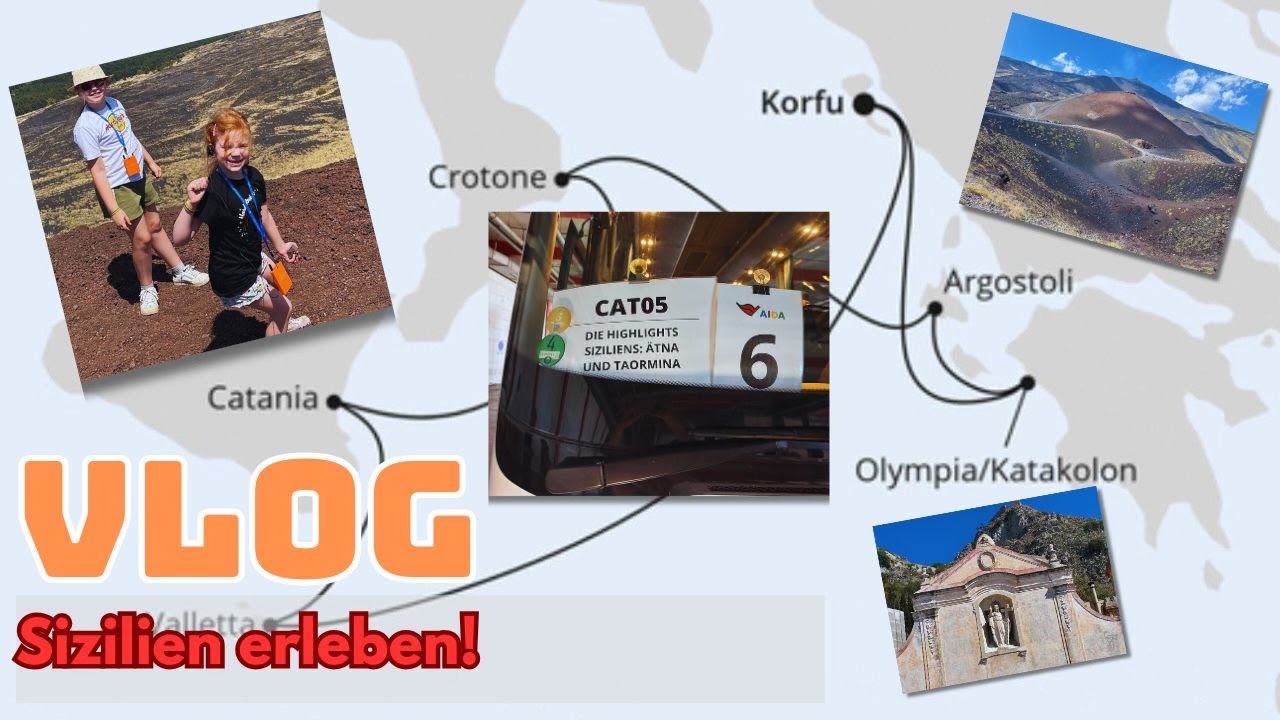 AIDA 🚢 Tag 4 Catania Sizilien Ausflug CAT05 I AIDAblu Mittelmeerinseln ab Korfu 2024 Family Fernweh
