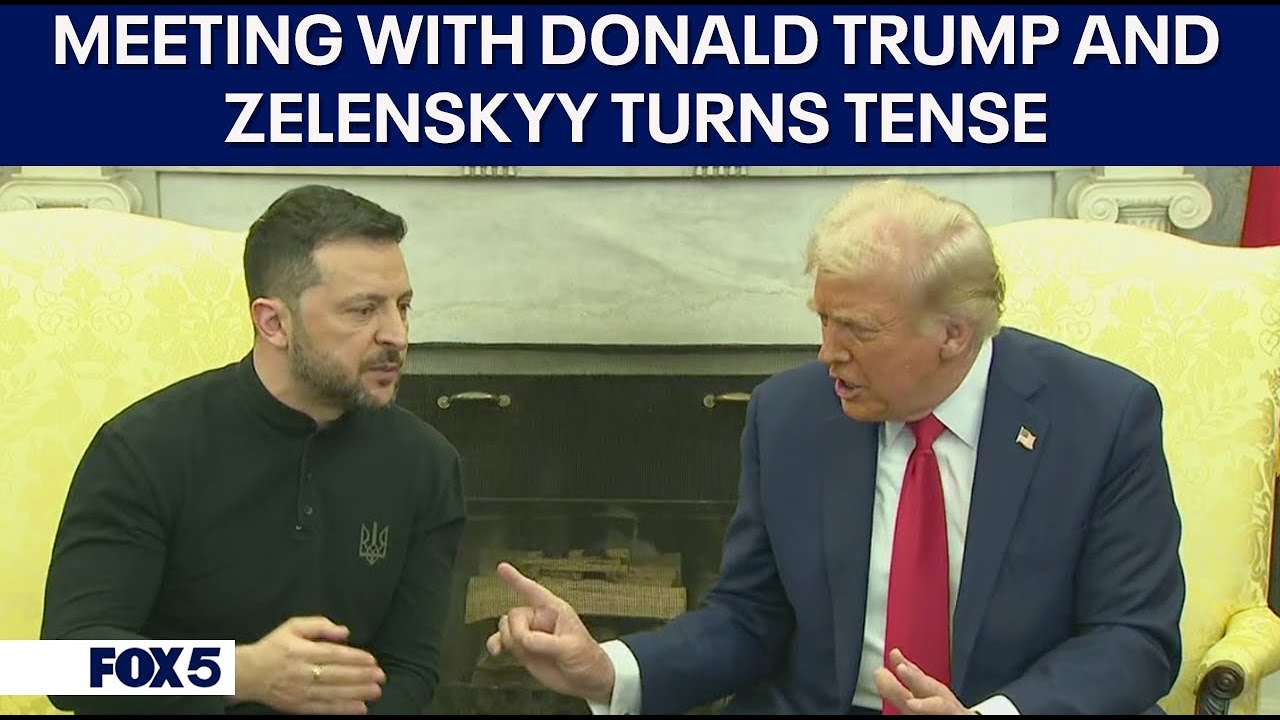 Trump and Ukraine President Zelenskyy get into heated disagreement