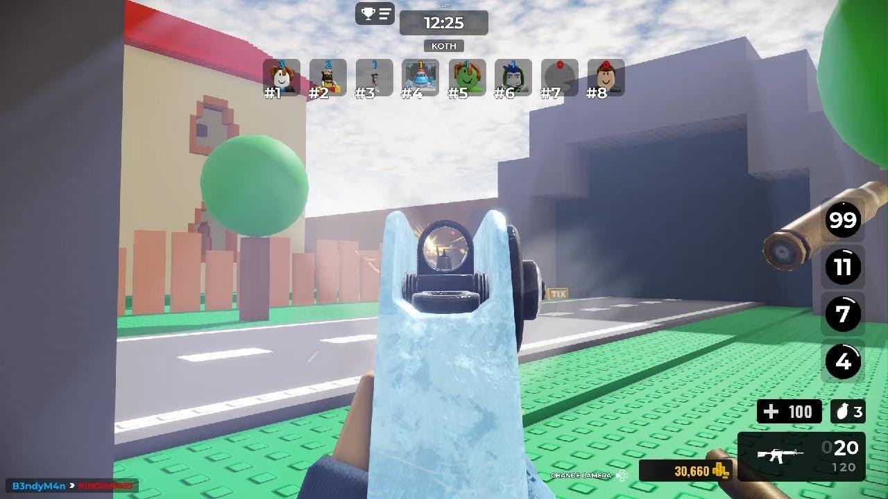 Gunfigt area in roblox