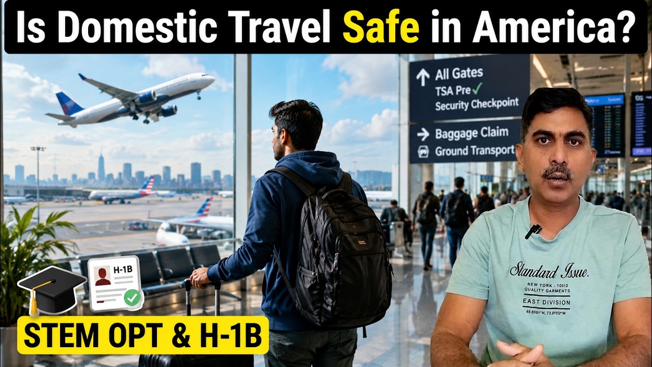 Is Domestic Travel Safe in America? STEM OPT & H-1B Students Must Carry all required Documents! ✈️