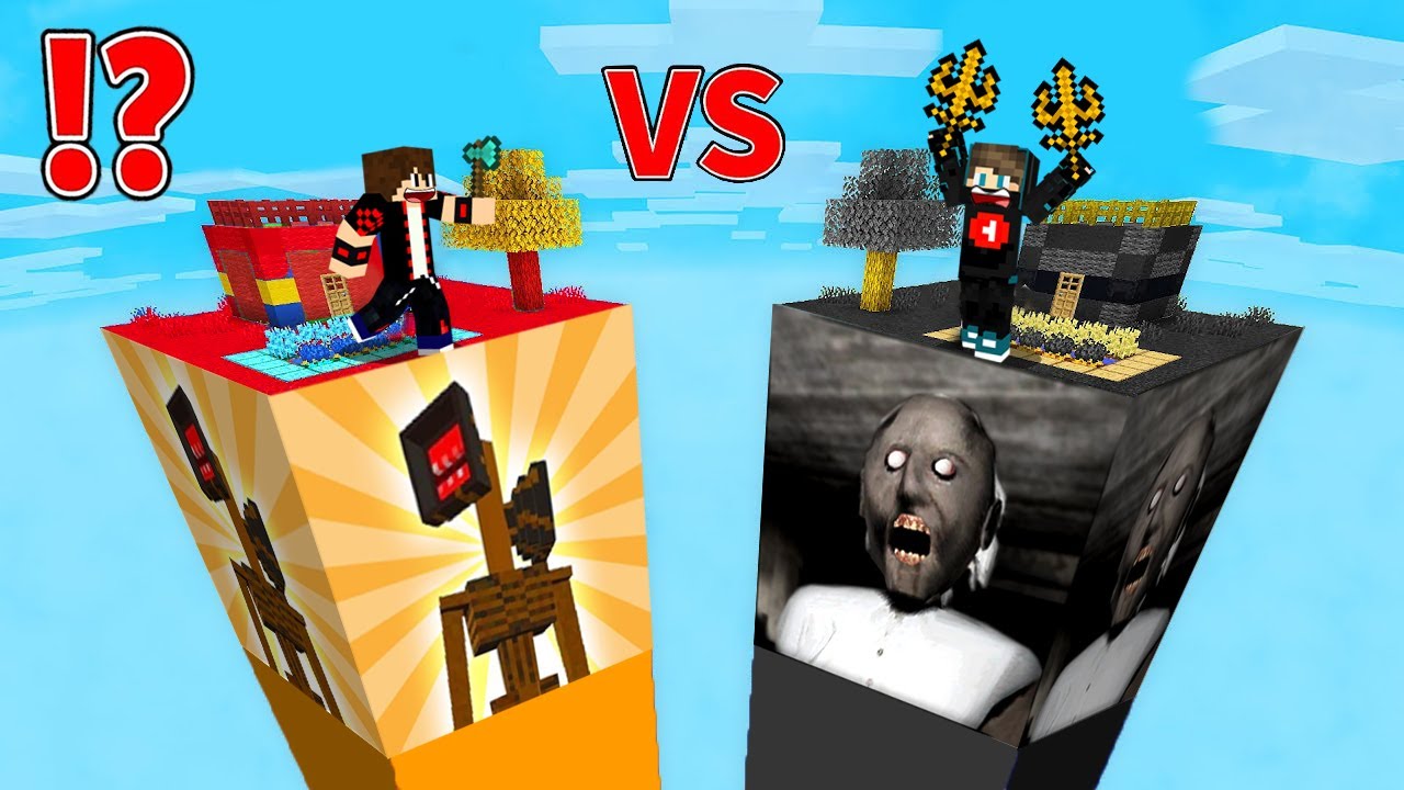 ماين كرافت : حـرب أبراج حظ الرعب ولكن جراني ضد رأس الصفارة !!؟ 🔥😱