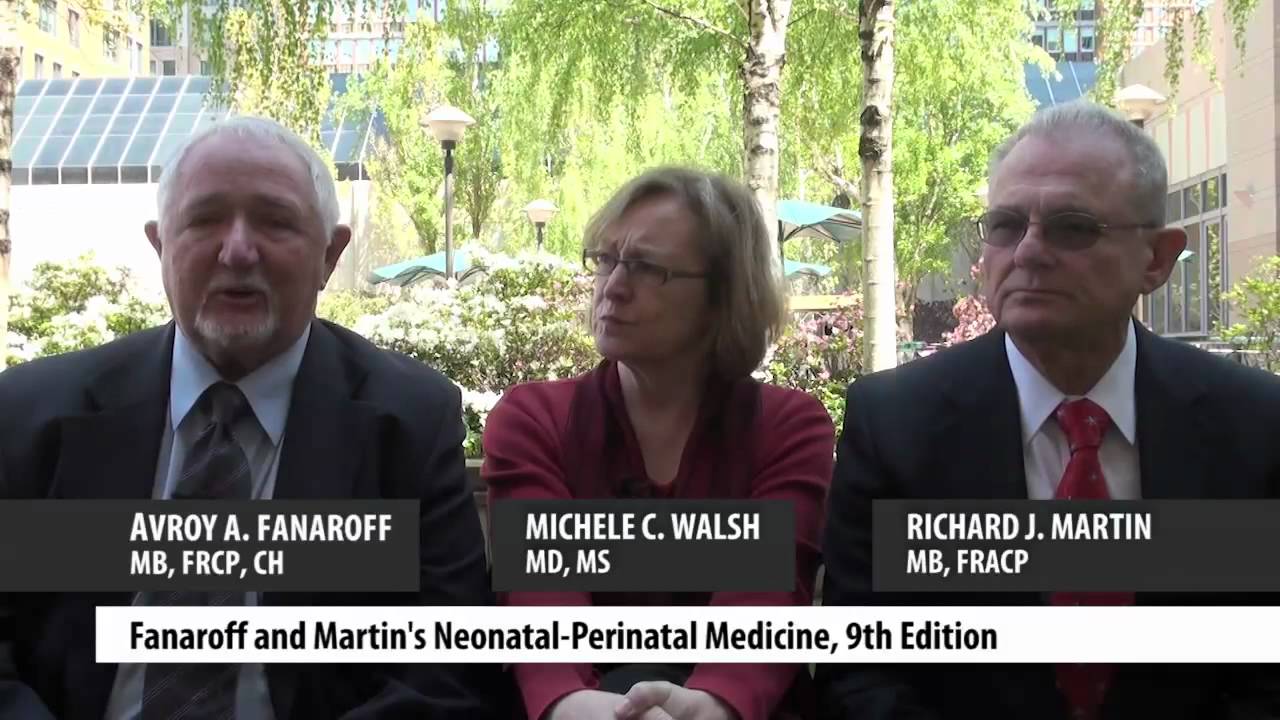 Elsevier authors Dr. Avroy Fanaroff, Dr. Michele Walsh and Dr. Richard Martin at PAS 2012
