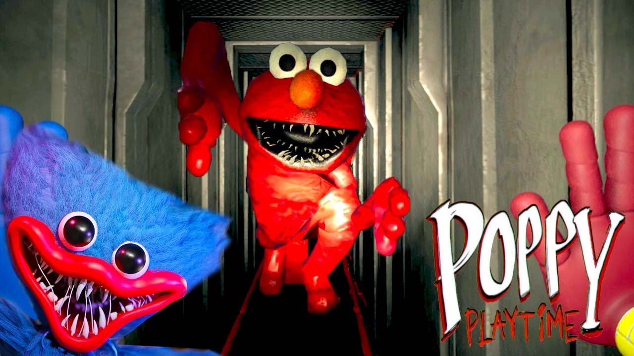 大流行中の廃墟となったおもちゃ工場で「殺戮エルモ」に追われるホラーゲーム【 Poppy Playtime MOD 】