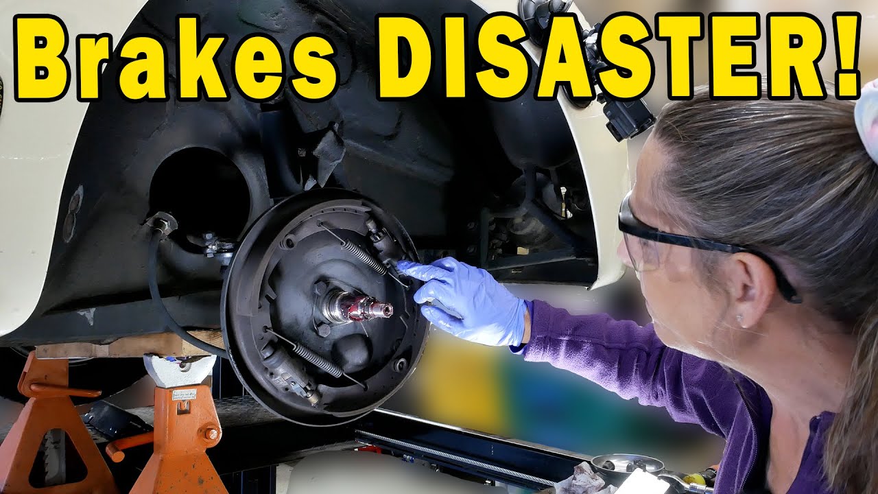 Porsche 356 Brake teardown.  NOT GOOD!