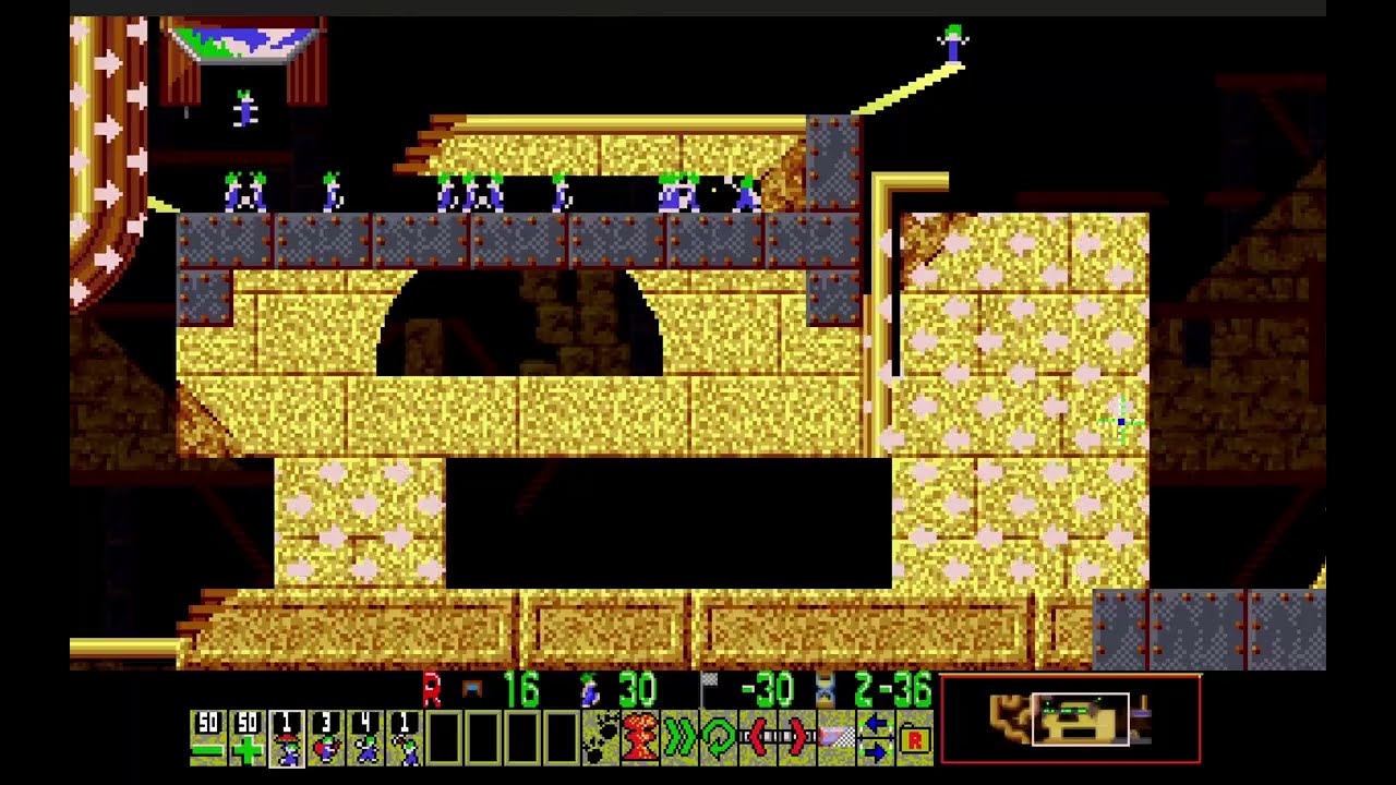 Lemmings Redux Old Formats NL (Lunatic 32) - Fall and no life (Part Two)