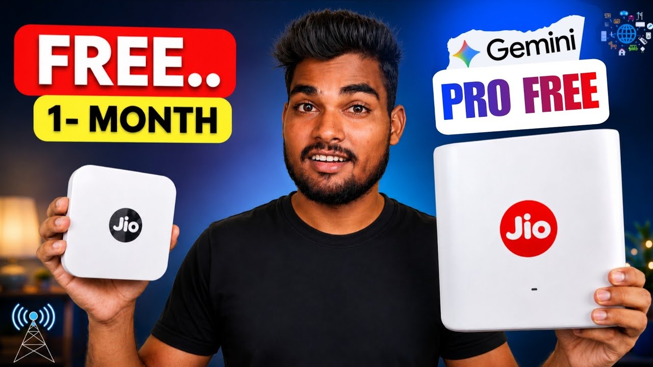 Jio Airfiber Installation - Jio Airfiber New Offer - Gemini Pro Free !!
