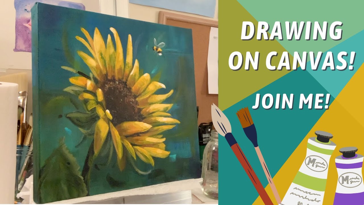 EASY Side View Flower Petals! How to Paint Petals SUNFLOWER! BY: Annie Troe