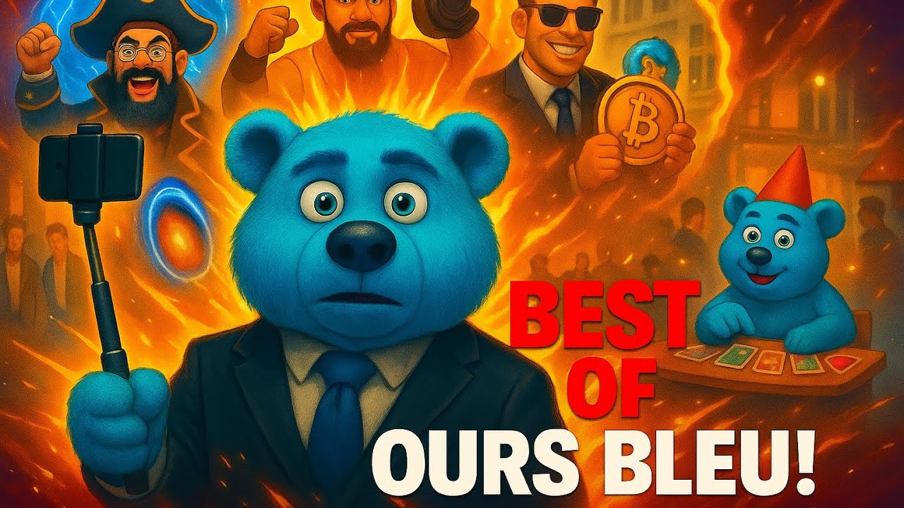 🐻🎬 Compilation ultime de l&rsquo;Ours Bleu ! #OursBleu #Shorts #TikTokFR