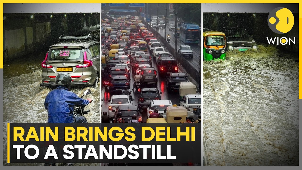 Parts of Delhi on Red Alert: IMD Warns of Heavy Rain, Lightning | WION