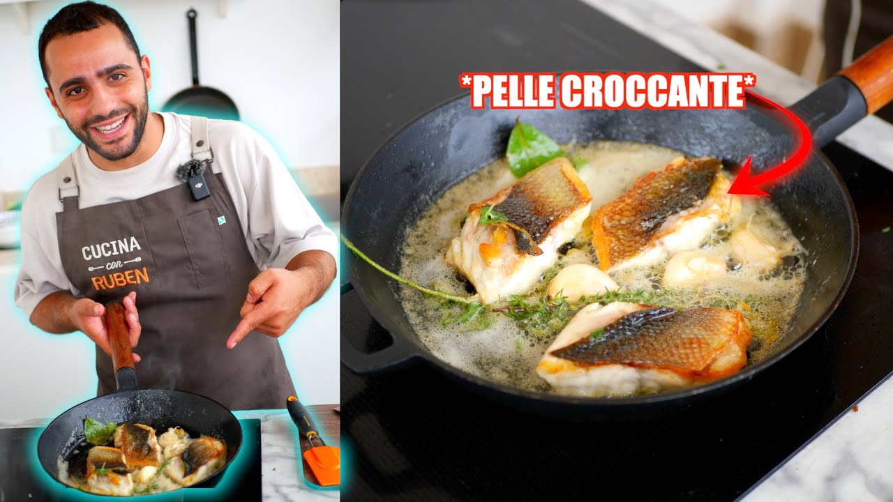 SPIGOLA SUCCOSA CON PELLE CROCCANTE 🐟