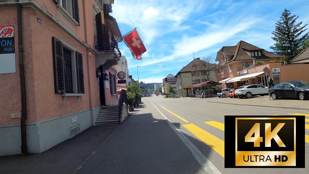 DÜBENDORF, Switzerland Virtual Walking 4K/60FPS
