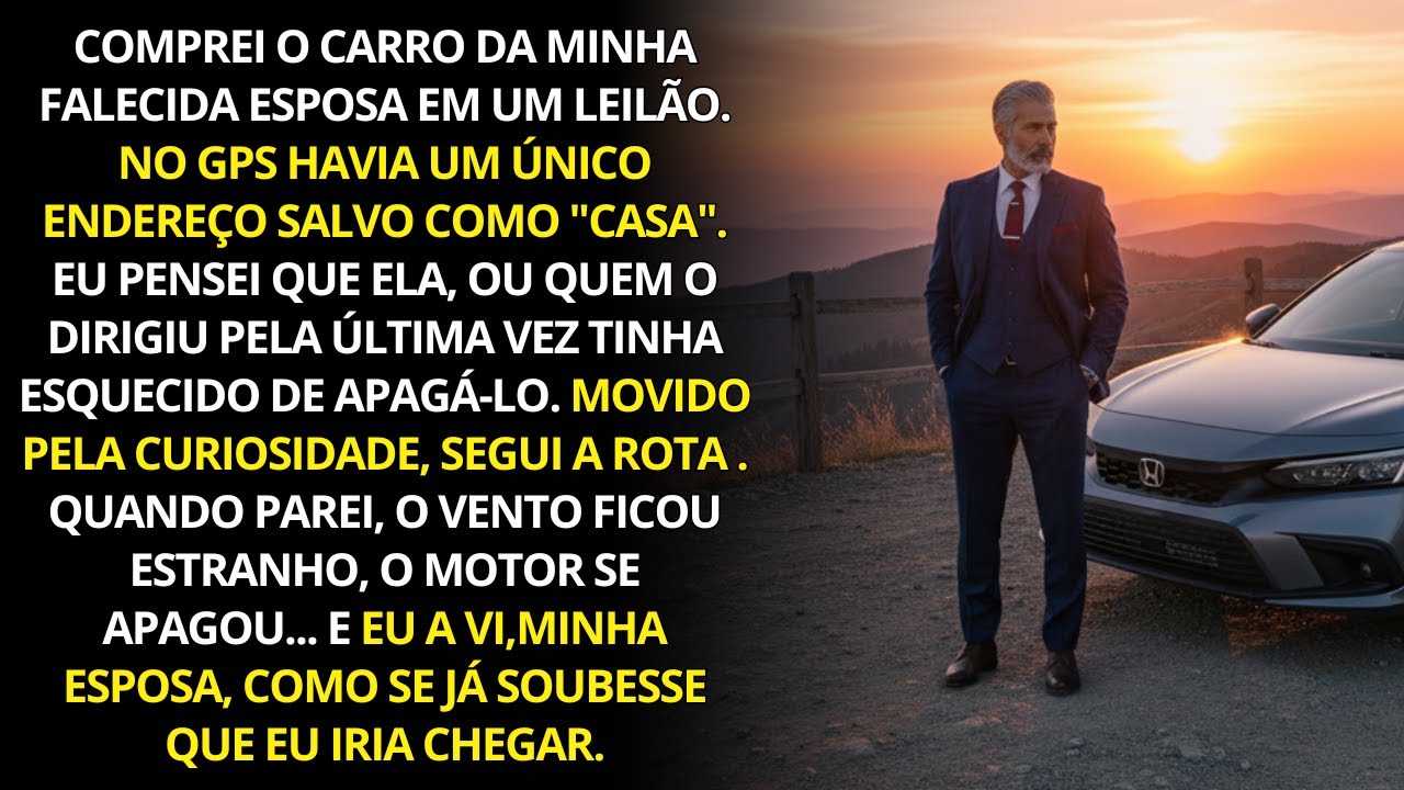 Comprei o carro da minha esposa falecida em um leilão… e o GPS guardava uma mensagem dela.