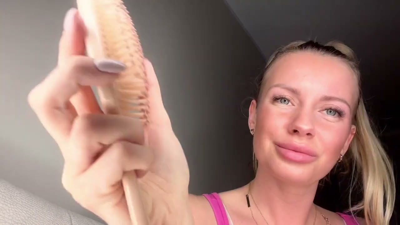 Pielęgnacja włosów / myję i prostuję Tobie włosy / ASMR po polsku