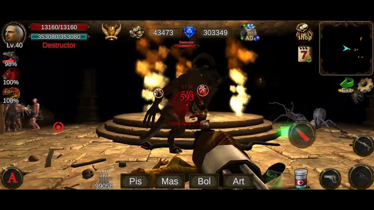 Dungeon Shooter: Dark Temple - desaf&iacute;o diario al destructor.