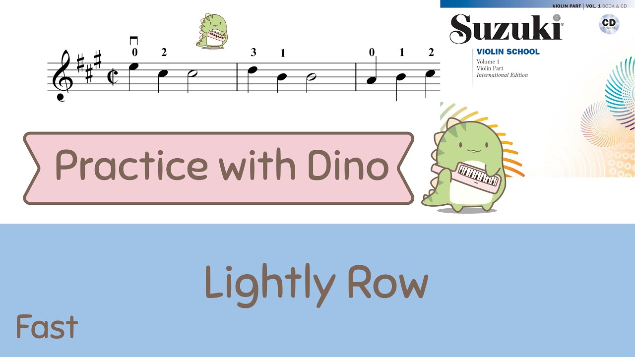 Lightly Row - Suzuki violin method vol 01