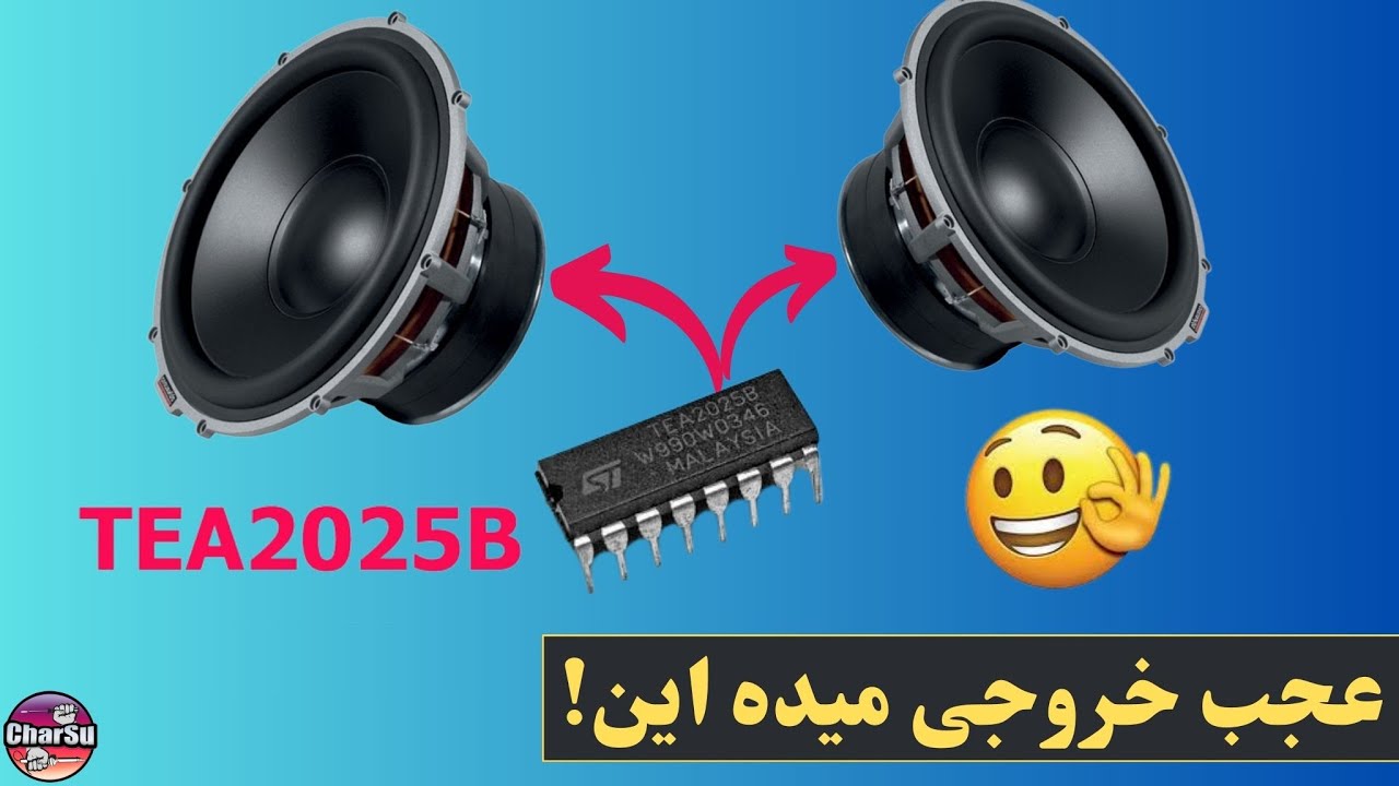 TEA2025 ساخت آمپلی فایر قوی با چند قطعه ساده به واسطه ایسی معروف