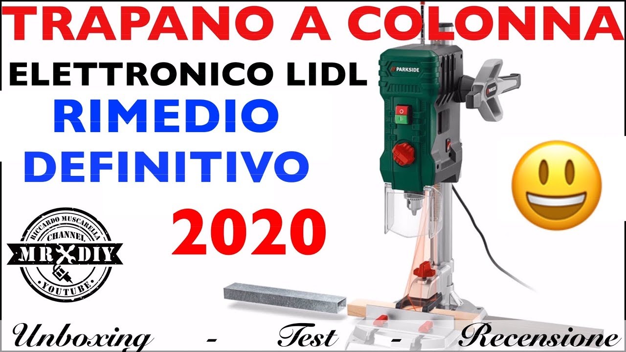 Rimedio definitivo trapano a colonna Parkside Lidl. PTBMOD 710 A1 2020 elettronico. recensione