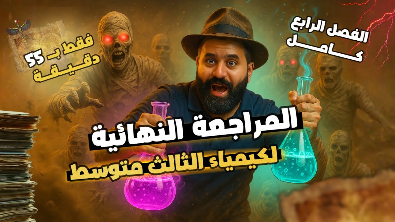 المراجعة النهائية ( المركزة ) / كيمياء الثالث متوسط / الفصل الرابع كامل