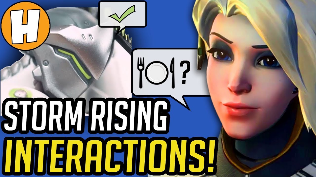 Overwatch - ALL Storm Rising Interactions + Voice Lines! | Hammeh