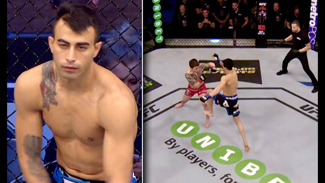 Makwan Amirkhanin 8 sekuntia kest&auml;nyt debyytti | Lent&auml;v&auml;ll&auml; polvipotkulla tunnetuksi