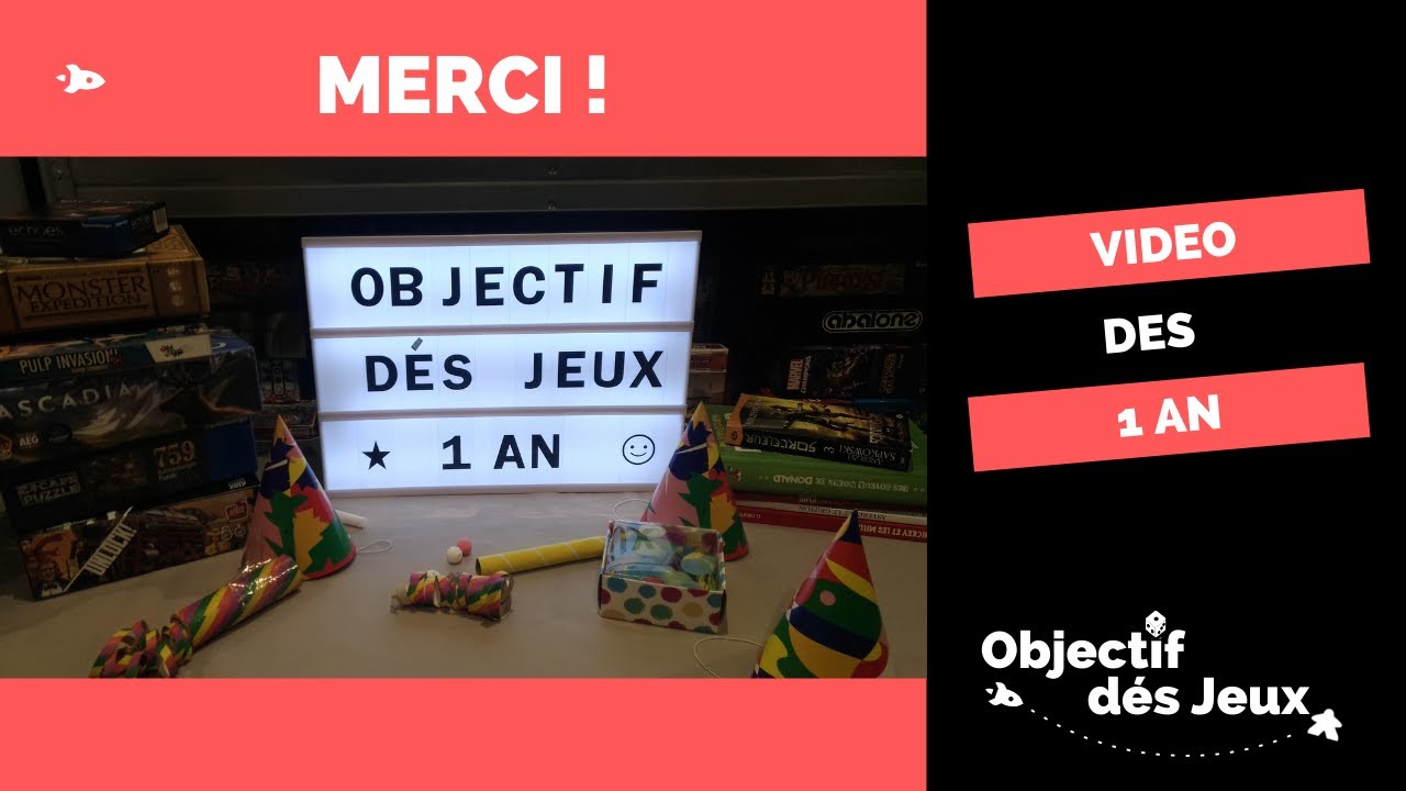 [Chaine] Vid&eacute;o Anniversaire. Merci a tous.  Nouveau logo de la chaine @objectifd&eacute;sjeux