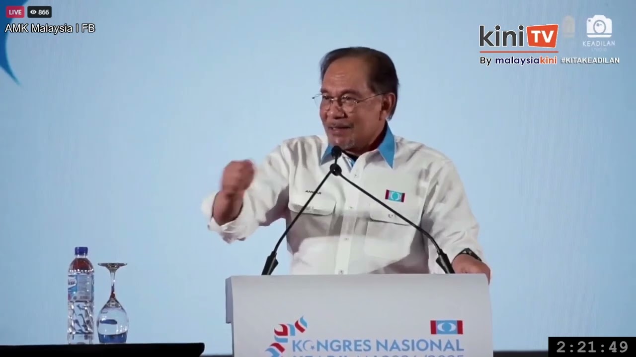 [Video Penuh] Ucapan penggulungan Presiden PKR Anwar Ibrahim