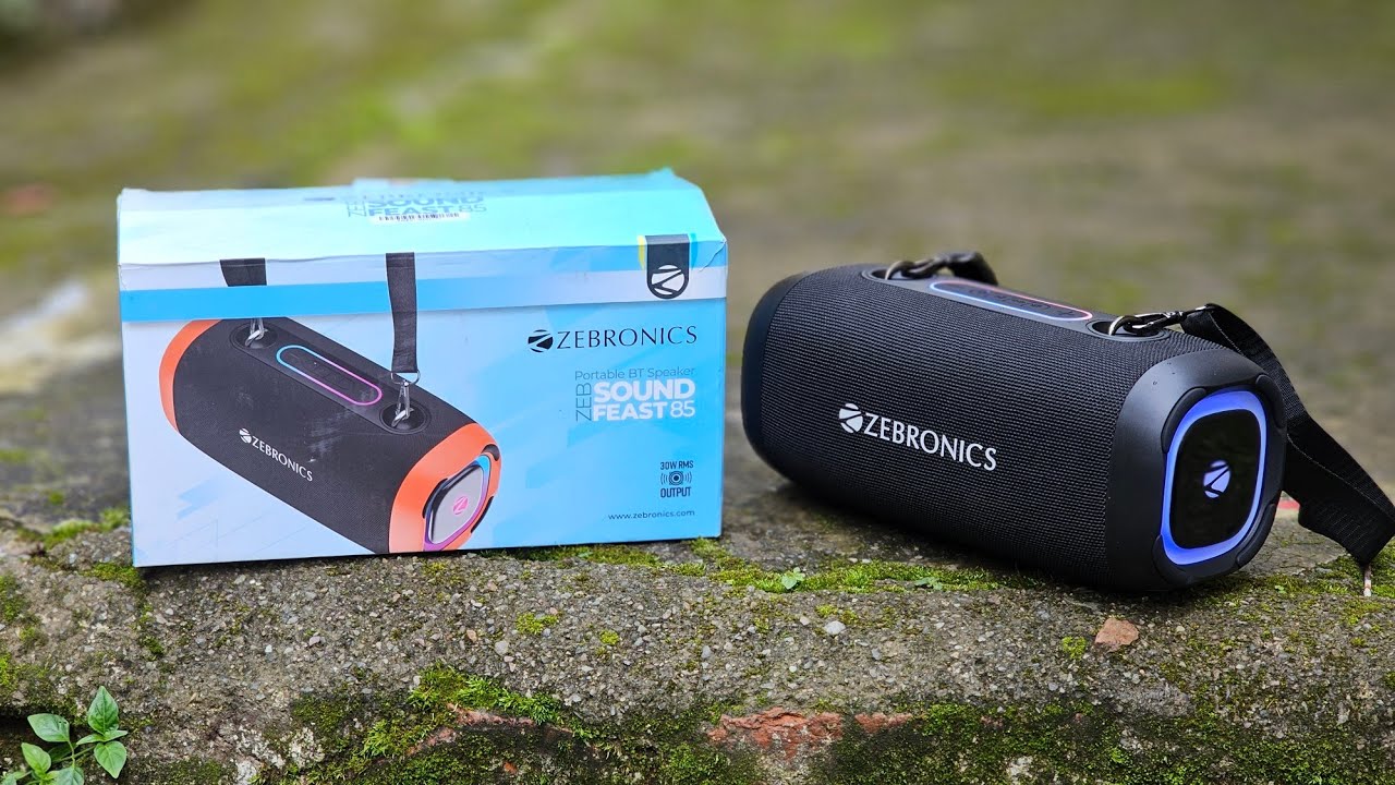 Zebronics Sound Feast 85 Bluetooth Speaker | Unboxing Review Audio Test | 20W | RGB LED | TWS⚡️₹2300