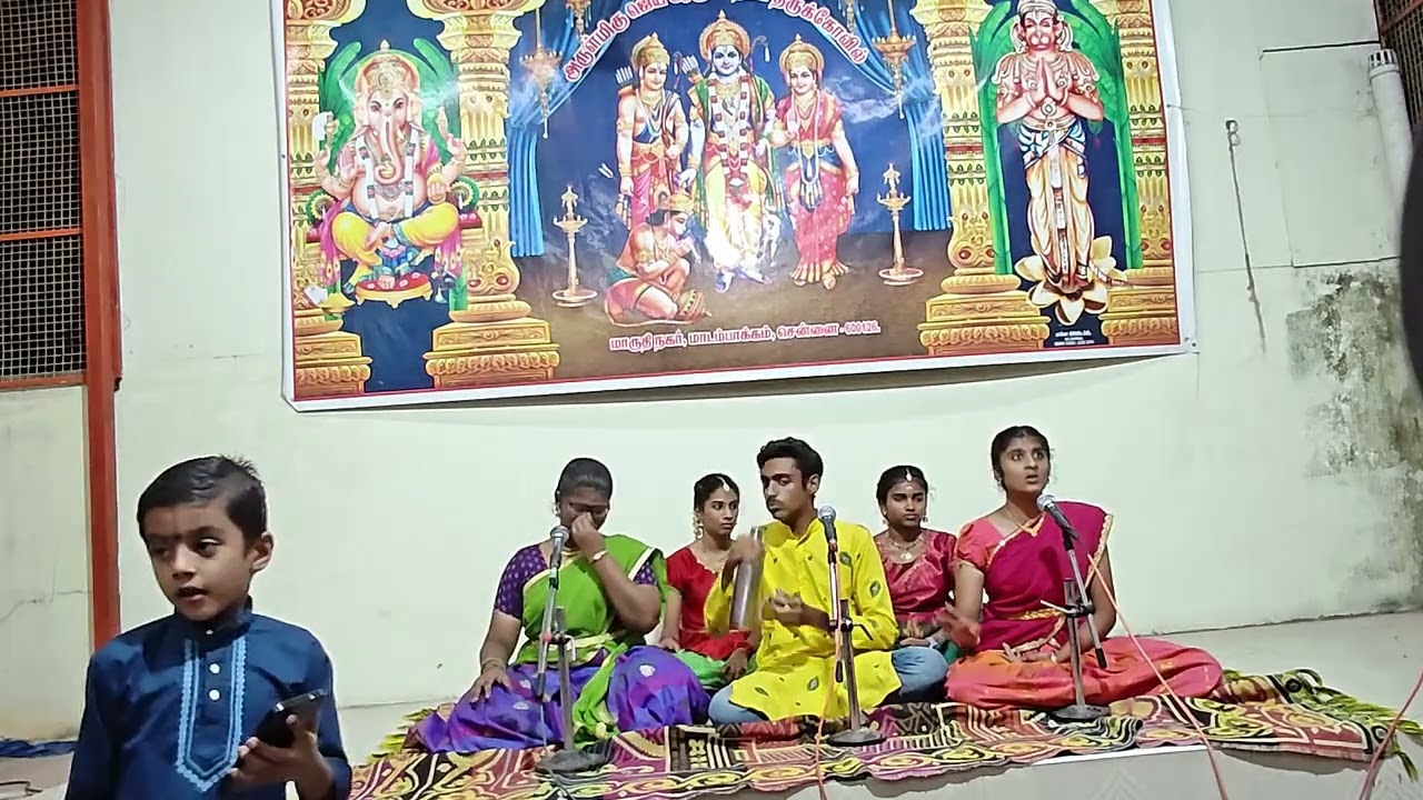 Navarathri Concert 2025 @jaianjaneyartemple by Nithin,Nethra and Abirami