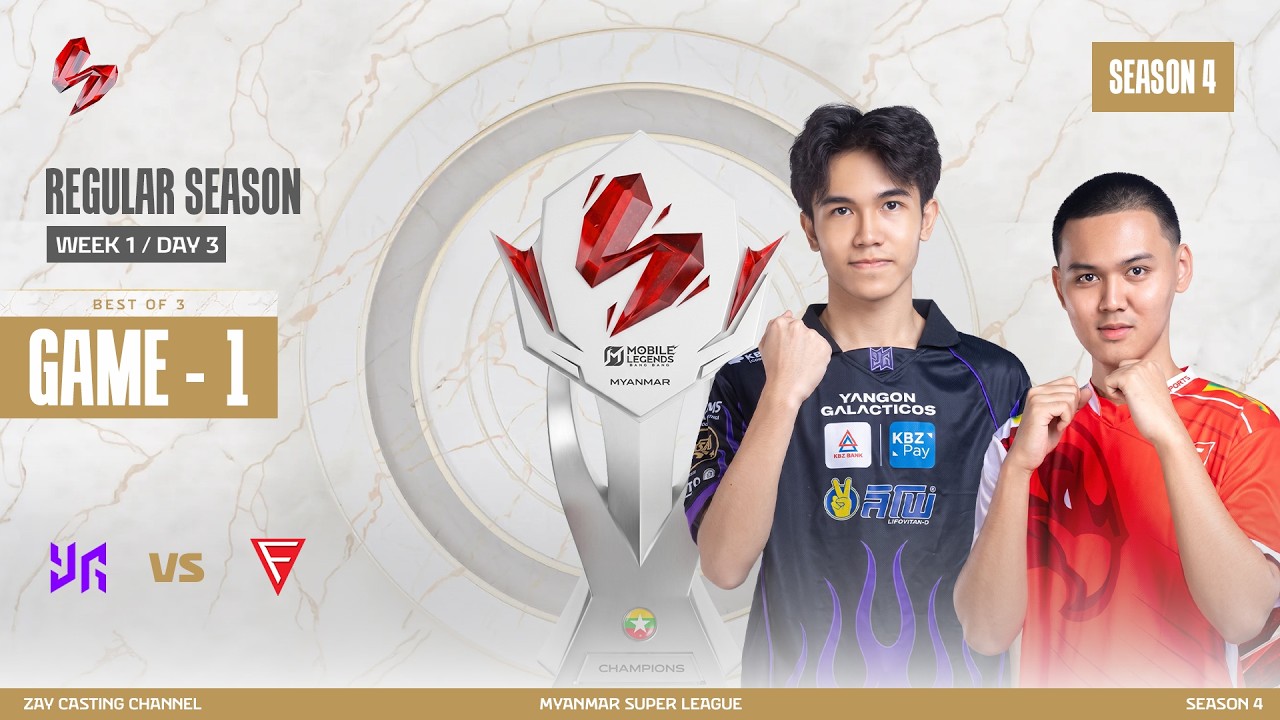 [Game - 1] Yangon Galacticos Vs Falcon Esports | MLBB Super League Season 4